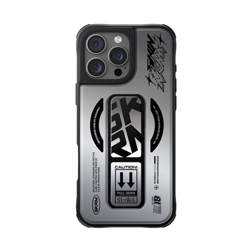 SKINARMA Kira Kobai ماج سيف حافظة مع  حامل  ايفون  برو ماكس  Chrome