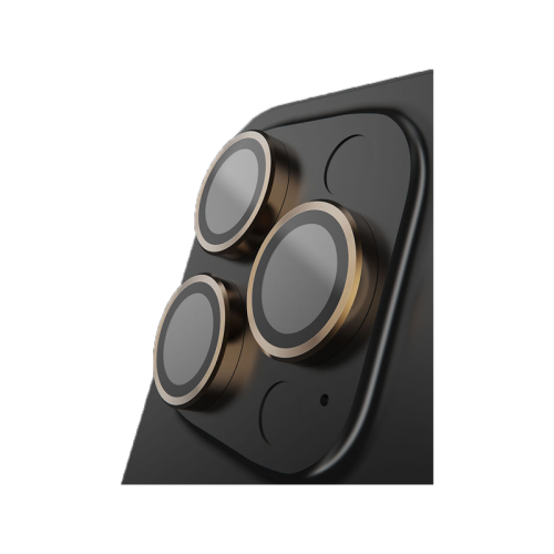 BodyGuardz Apex Individual Camera Lens Protector for iPhone 16 Pro & 16 Pro Max - Gold