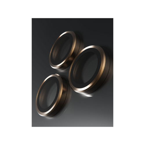 BodyGuardz Apex Individual Camera Lens Protector for iPhone 16 Pro & 16 Pro Max - Gold