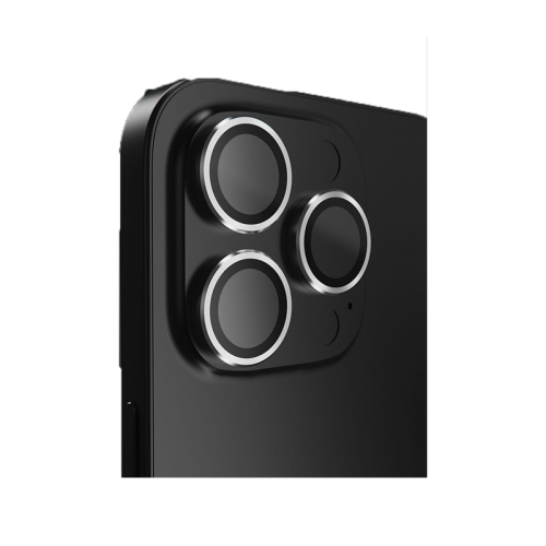 BodyGuardz Apex Individual Camera Lens Protector for iPhone 16 Pro & 16 Pro Max - Silver