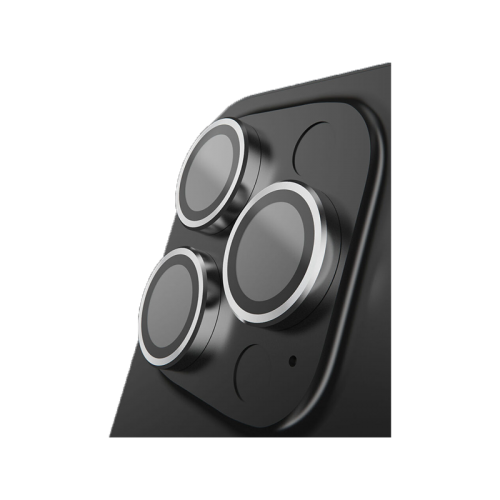 BodyGuardz Apex Individual Camera Lens Protector for iPhone 16 Pro & 16 Pro Max - Silver