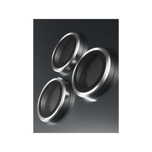 BodyGuardz Apex Individual Camera Lens Protector for iPhone 16 Pro & 16 Pro Max - Silver