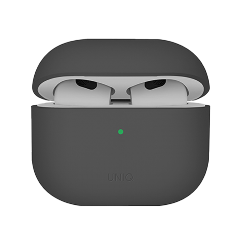 Uniq Lino Hybrid Liquid Silicon Airpods 4Th Gen (2024) Case - Ash (Grey)