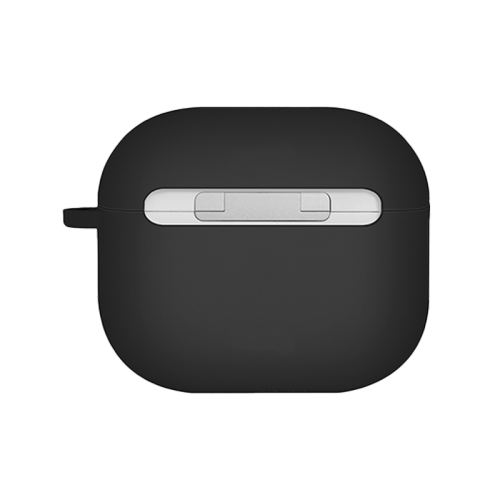 Uniq Nexo Active Hybrid Silicone Airpods 4th Gen Case With Sports Ear Hooks - Black