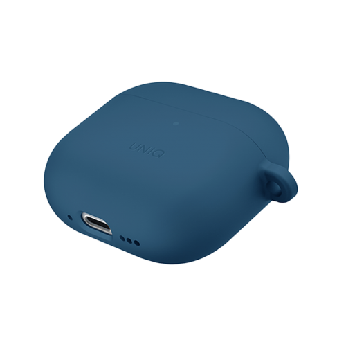 Uniq Nexo Active Hybrid Silicone Airpods 4th Gen Case With Sports Ear Hooks - Pacific Blue