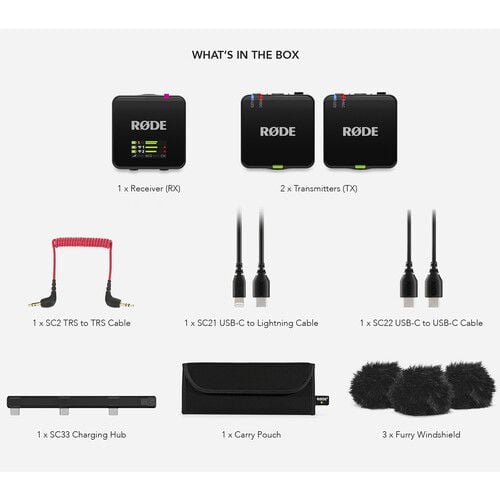 RODE WIGOIII Wireless Go Compact  Microphone System (Gen-3) - Black