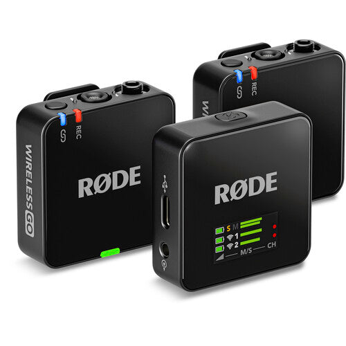 ميكروفون لاسلكي رقمية  مضغوط جو  RODEجو الجيل ) لشخصينميكروفون  أسود
