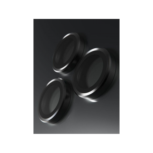 BodyGuardz Pure 3 Individual Camera Lens Protector for iPhone 16 Pro and 16 Pro Max - Black