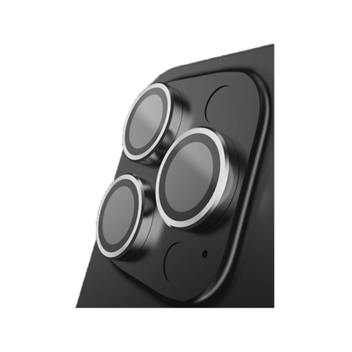 BodyGuardz Pure 3 Individual Camera Lens Protector for iPhone 16 Pro and 16 Pro Max - Silver