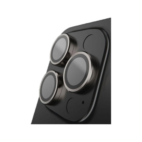 BodyGuardz Pure 3 Individual Camera Lens Protector for iPhone 16 Pro and 16 Pro Max - Titanium