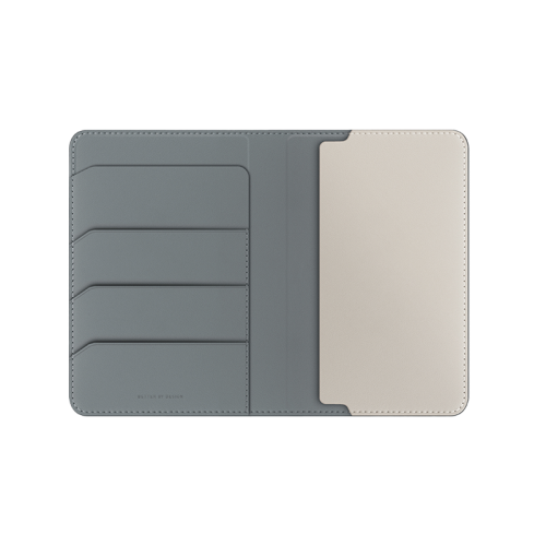 حافظة جواز السفر Uniq Belmont مع بخاصية حجب مع - لون ليشين/عاجي