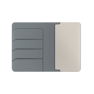 Uniq Belmont Passport Holder With RFID Blocking - Lichen/Ivory