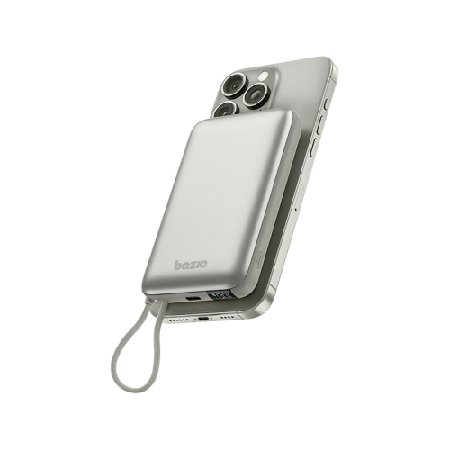 Bazic GoPower Fusion Mag 10K ماج سيف متوافق طاقة 10000mAh مع in يو اس بي كابل  Pebble