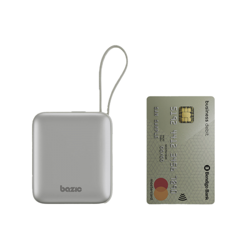 Bazic GoPower Fusion ميني - طاقة 3 في 1 طاقة 10000 مللي أمبير في الساعة مع كابل  يو اس بيكابل  لايتننج  مع كابل  Pebble