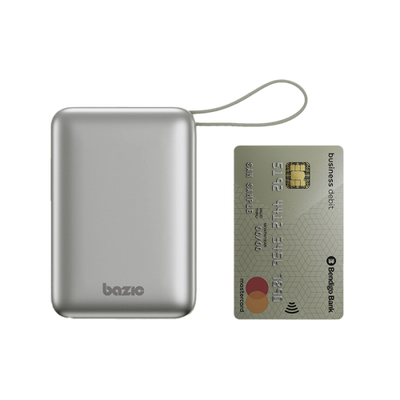 Bazic GoPower Fusion Mini 20K 3 in 1 Power Bank 20000mAh With Build in USB-C & Lightning Cable - Pebble