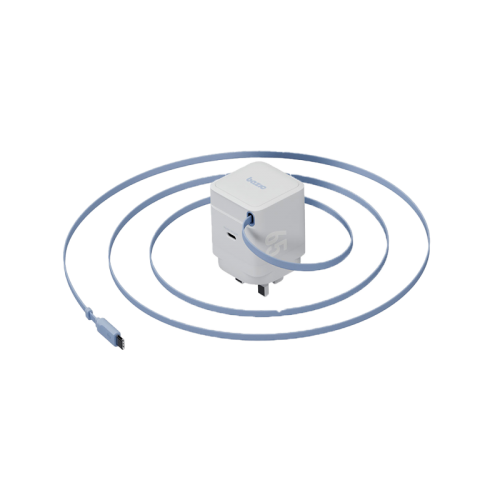 Bazic GoPort Retrekمنفذ يو اس بي& بلت-ان يو اس بي كابل GaN - أبيض