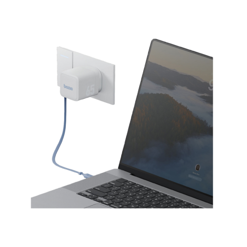 Bazic GoPort Retrekمنفذ يو اس بي& بلت-ان يو اس بي كابل GaN - أبيض