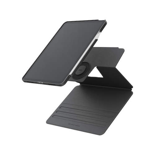 Uniq Rovus Snap Mount Magnetic 360 Rotating Detachable Case for iPad 11" - Flint Grey
