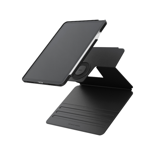 Uniq Rovus Snap Mount Magnetic 360 Rotating Detachable Case for iPad Pro 13" M4 7th Gen - Dallas Black