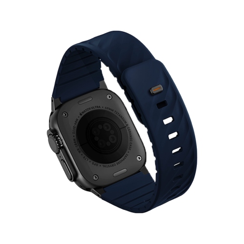 Uniq Fluo Bundle مغناطيسي ساعة سوار مع موصل  ابل ساعة  إلى - أزرق بحري