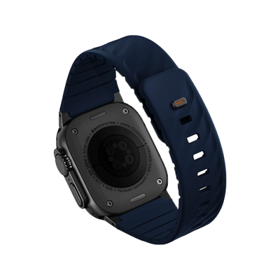Uniq Fluo Bundle Magnetic Watch Strap With Connector for Apple Watch 40mm to 49mm - Marine Blue