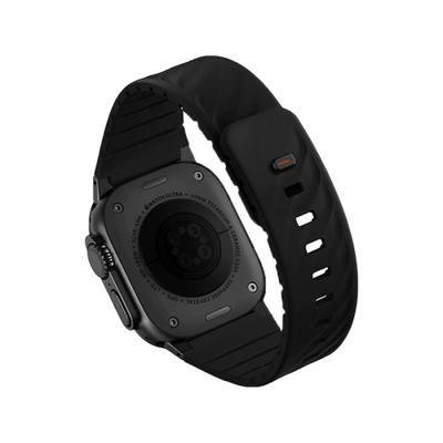 Uniq Fluo Bundle Magnetic Watch Strap With Connector for Apple Watch 40mm to 49mm - Midnight Black