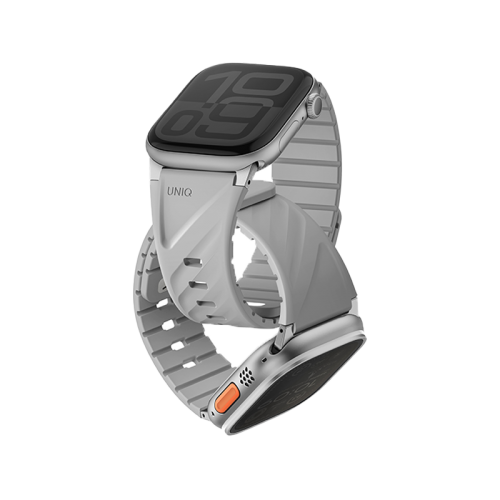 Uniq Fluo Bundle مغناطيسي ساعة سوار مع موصل  ابل ساعة  إلى - Mist رمادي