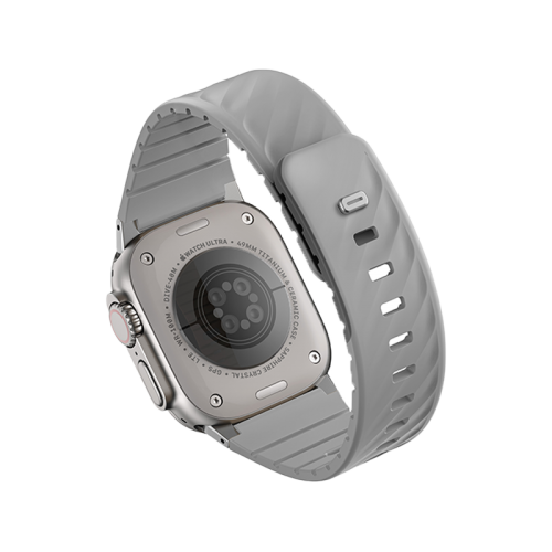 Uniq Fluo Bundle مغناطيسي ساعة سوار مع موصل  ابل ساعة  إلى - Mist رمادي