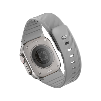 Uniq Fluo Bundle Magnetic Watch Strap With Connector for Apple Watch 40mm to 49mm - Mist Grey