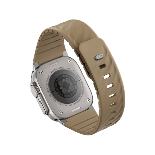 Uniq Fluo Bundle Magnetic Watch Strap With Connector for Apple Watch 40mm to 49mm - Soft Sand