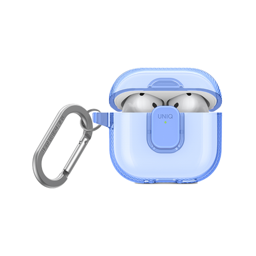 Uniq Glase Pro Lock Case for Airpods 4th Gen - Cloudy Blue