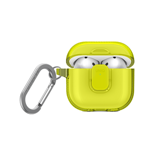 Uniq Glase Pro Lock Case for Airpods 4th Gen - Light Lime