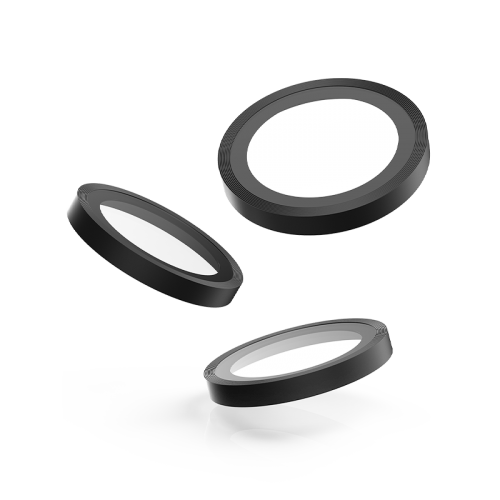 BodyGuardz Pure 3 Individual Camera Lens Protector for iPhone 17 Pro & 17 Pro Max - Black