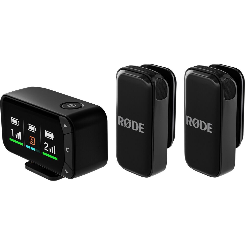 RODE Wireless Micro 2-person Ultracompact Wireless Microphone Pro For Camera And Mobile - Black