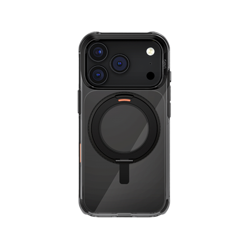 Uniq Hybrid Swivix With 360 Rotating Kickstand MagSafe Case for iPhone 17 Pro Max - Carbon Black