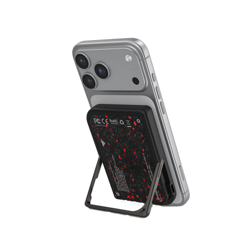 SkinArma Vektor 20W PD 5000mAhطاقة  مغناطيسي  مع  حامل ذكي  حامل  أسود