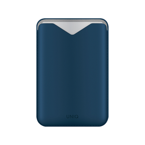 محفظة Uniq Lyden Evo مغناطيسي مع  حامل بطاقة - فولاذية أزرق