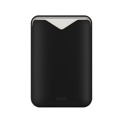 Uniq Lyden Evo Wallet Magnetic Snap-on Stand With Card Holder for iPhone - Dallas Black
