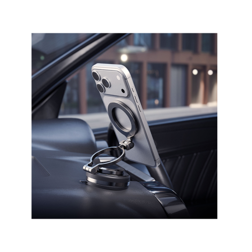 Energea Magmount Flex Quad Axis Magsafe (Dashboard / Windscreen) Phone Holder - Gunmetal