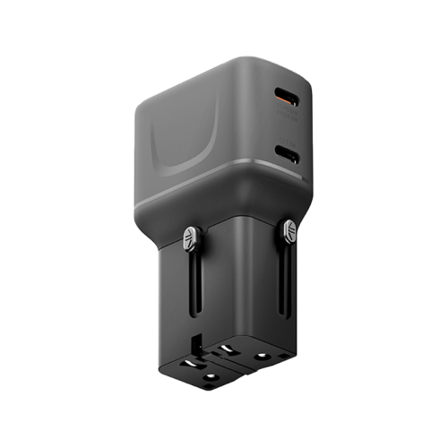 Energea TravelGo Adapter 30 2-Port USB-C 30W PD Travel Adapter - Gunmetal