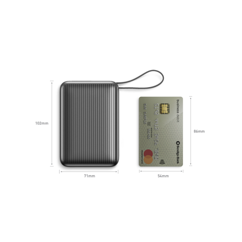 Energea Integra Ultra 45 Power Bank / 20000mAh / Build in USB-C Cable & Display - Gunmetal