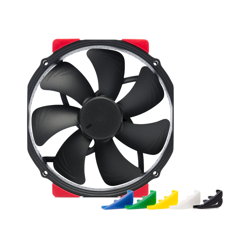 NOCTUA NF-A15 HS-PWM Chromax Premium Silent Fan with Swappable pads - 140mm / Black