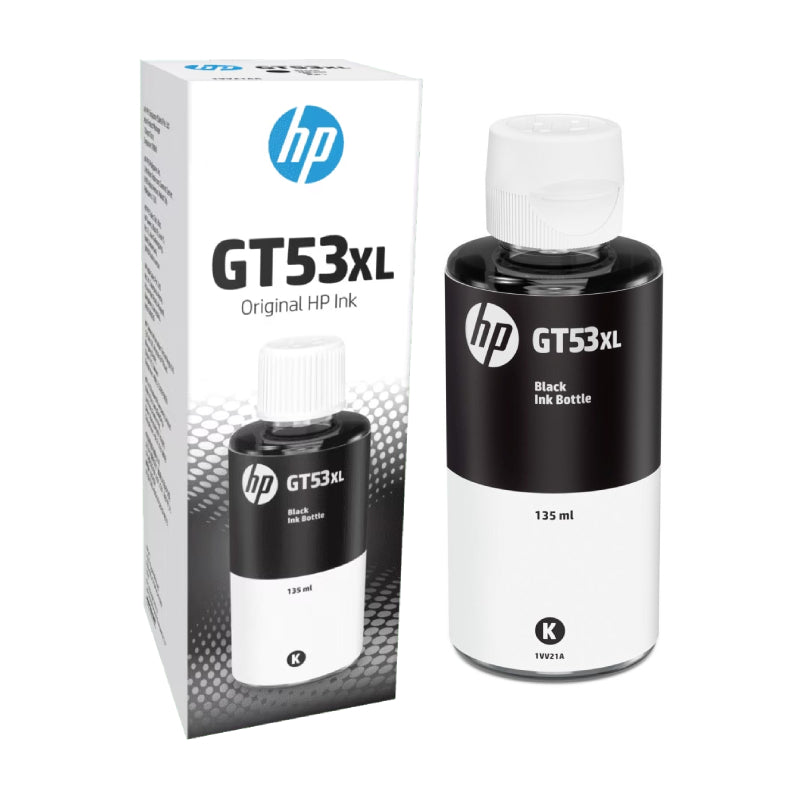 HP GT53XL Black Original Ink Bottle - 6000 Pages / 135 ml / Black Color / Ink Cartridge