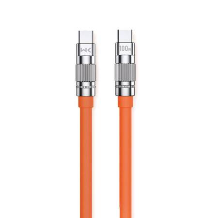 WEKOME WDC-188 Wingle Series - USB-C to USB-C Connection Cable 100W Fast Charging - 1 Meter / Orange