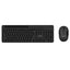 Porodo Wireless 2.4G+BT Keyboard with Pen/Phone Tray and Mouse - Black