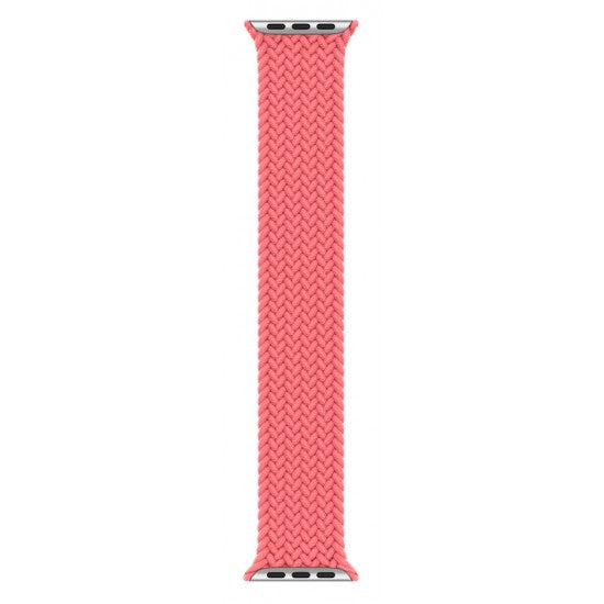 RockRose Braided Solo Apple Watch Band - For Apple Watch 42 / 44 / 45mm / Band Size S (135mm) / Pink