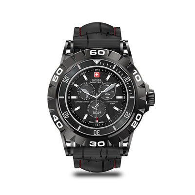 Swiss Military Dom 2 Black face with Black Silicon Strap - Smart Watch Smart Watches