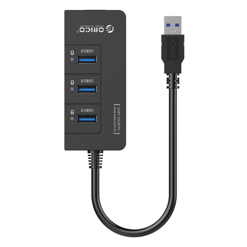 ORICO USB HUB - USB3.0 3-Port / LAN / Black