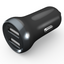 Porodo Dual Port 2.4A Mini Car Charger - Black