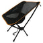 Porodo Lifestyle Mesh Fabric Comfort Camping Chair with Handy Storage Pouch - Black